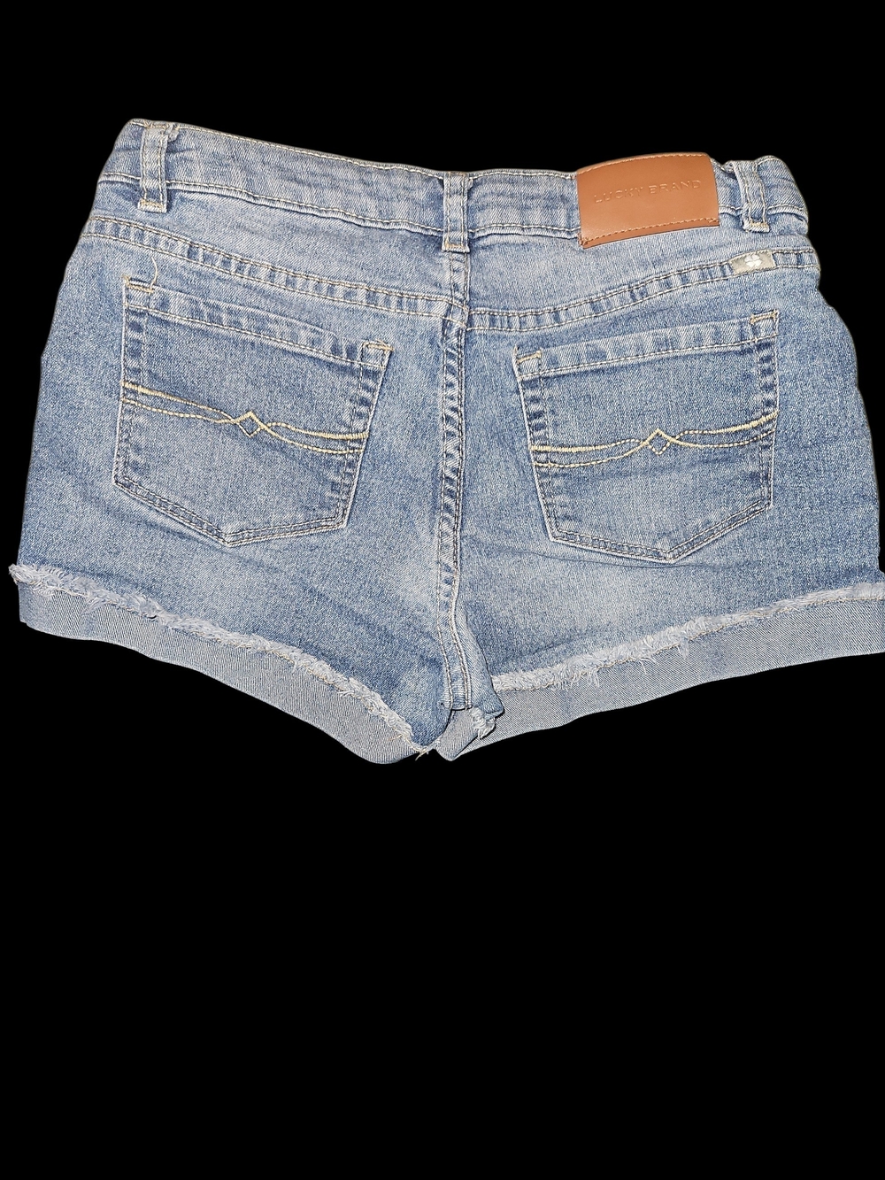Lucky Brand Washed Light Blue Denim Cutoff Shorts